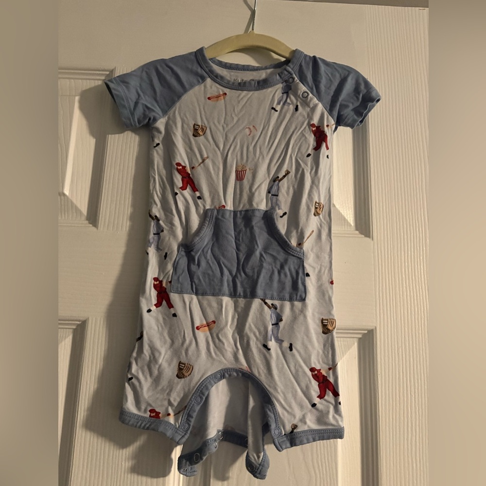 Kyte baby vintage inspired baseball romper